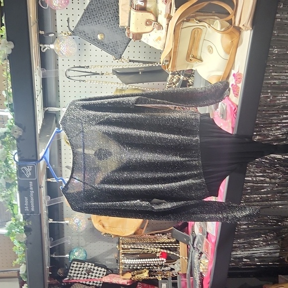 Kori Black Glitter Top Teddy Size Medium - Picture 5 of 5